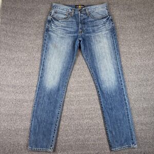 Lucky Brand 121 Heritage Slim Jeans Mens 32x32 Blue Eastvale Wash Denim Stretch